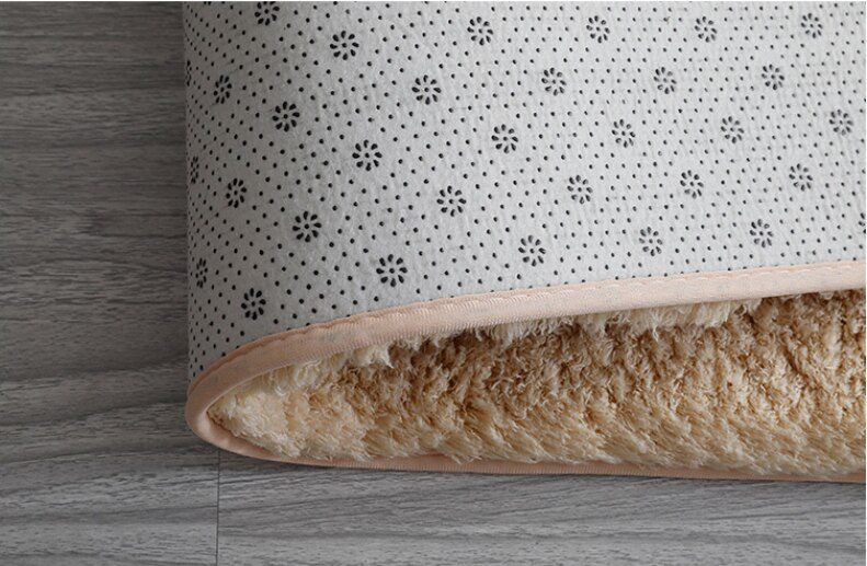 Nordic Fluffy Carpet For Bedroom Living Room Large Size Plush Anti-slip Soft Door Mat White pink Red Children's Rugs For Room