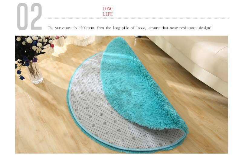 RULDGEE Fluffy Round Alfombra for Living Room Faux Fur Carpet Kids Bedroom Plush Shaggy Computer Chair Upholstery Area Rug mats RULDGEE Fluffy Round Alfombra for Living Room Faux Fur Carpet Kids Bedroom Plush Shaggy Computer Chair Upholstery Area Rug mats