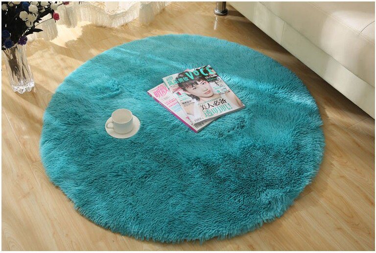 RULDGEE Fluffy Round Alfombra for Living Room Faux Fur Carpet Kids Bedroom Plush Shaggy Computer Chair Upholstery Area Rug mats RULDGEE Fluffy Round Alfombra for Living Room Faux Fur Carpet Kids Bedroom Plush Shaggy Computer Chair Upholstery Area Rug mats
