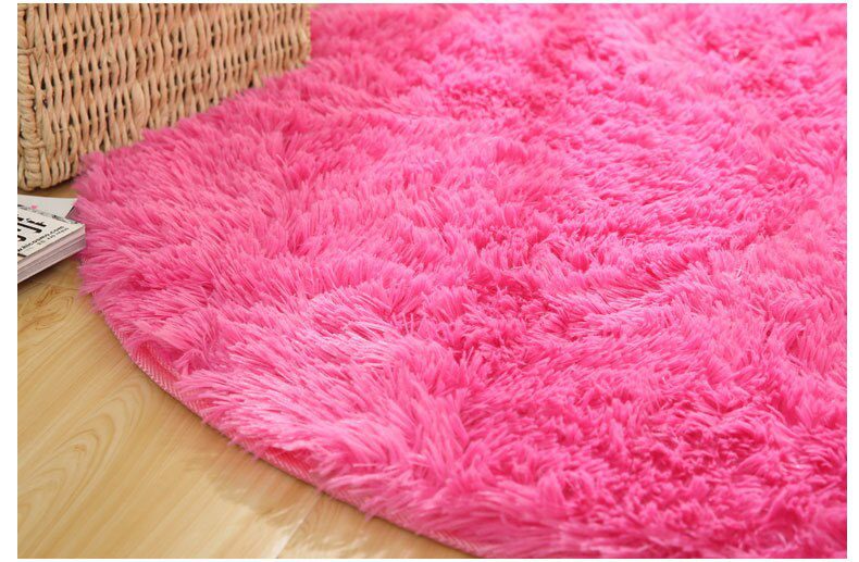 RULDGEE Fluffy Round Alfombra for Living Room Faux Fur Carpet Kids Bedroom Plush Shaggy Computer Chair Upholstery Area Rug mats RULDGEE Fluffy Round Alfombra for Living Room Faux Fur Carpet Kids Bedroom Plush Shaggy Computer Chair Upholstery Area Rug mats