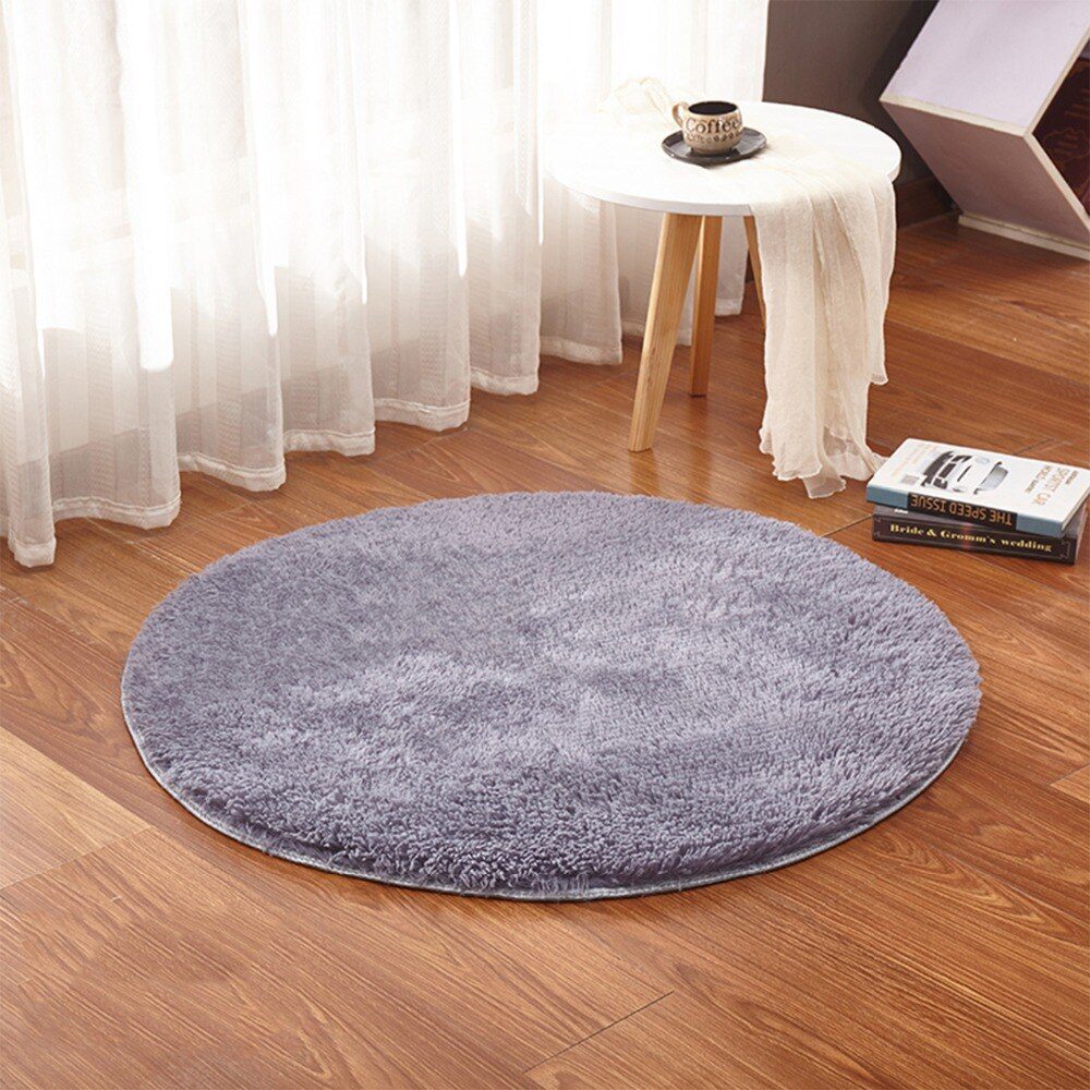 RULDGEE Fluffy Round Alfombra for Living Room Faux Fur Carpet Kids Bedroom Plush Shaggy Computer Chair Upholstery Area Rug mats RULDGEE Fluffy Round Alfombra for Living Room Faux Fur Carpet Kids Bedroom Plush Shaggy Computer Chair Upholstery Area Rug mats