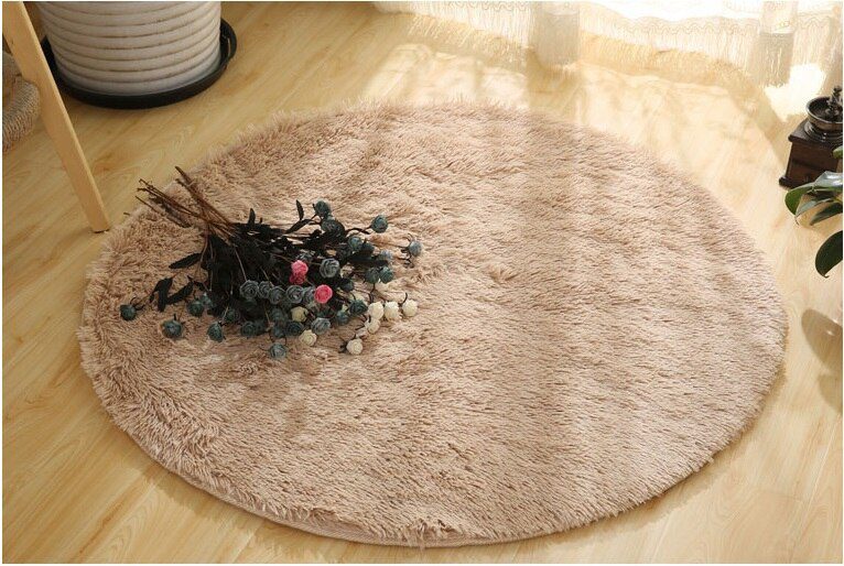 RULDGEE Fluffy Round Alfombra for Living Room Faux Fur Carpet Kids Bedroom Plush Shaggy Computer Chair Upholstery Area Rug mats RULDGEE Fluffy Round Alfombra for Living Room Faux Fur Carpet Kids Bedroom Plush Shaggy Computer Chair Upholstery Area Rug mats
