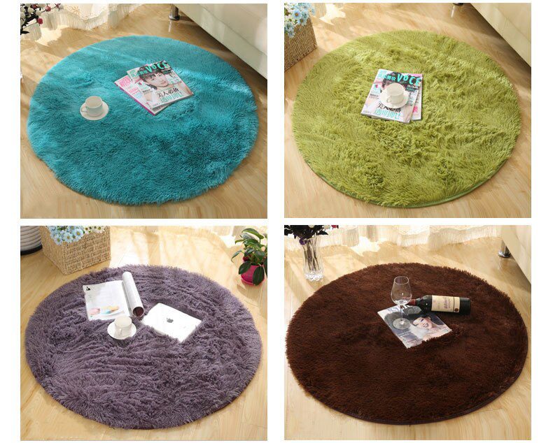 RULDGEE Fluffy Round Alfombra for Living Room Faux Fur Carpet Kids Bedroom Plush Shaggy Computer Chair Upholstery Area Rug mats RULDGEE Fluffy Round Alfombra for Living Room Faux Fur Carpet Kids Bedroom Plush Shaggy Computer Chair Upholstery Area Rug mats