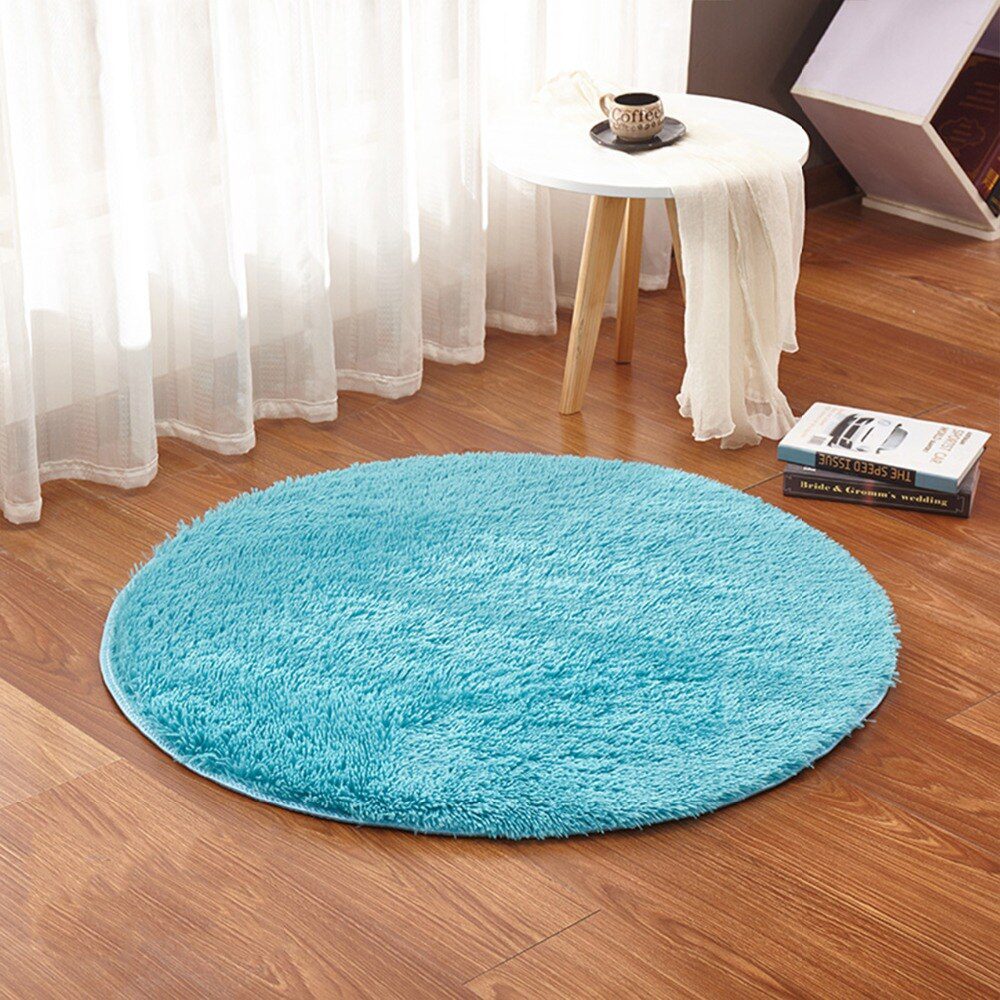 RULDGEE Fluffy Round Alfombra for Living Room Faux Fur Carpet Kids Bedroom Plush Shaggy Computer Chair Upholstery Area Rug mats RULDGEE Fluffy Round Alfombra for Living Room Faux Fur Carpet Kids Bedroom Plush Shaggy Computer Chair Upholstery Area Rug mats