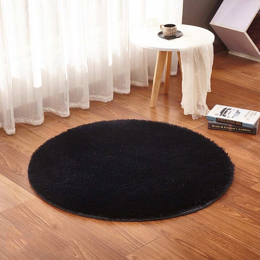 RULDGEE Fluffy Round Alfombra for Living Room Faux Fur Carpet Kids Bedroom Plush Shaggy Computer Chair Upholstery Area Rug mats RULDGEE Fluffy Round Alfombra for Living Room Faux Fur Carpet Kids Bedroom Plush Shaggy Computer Chair Upholstery Area Rug mats