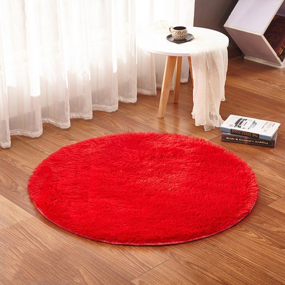 RULDGEE Fluffy Round Alfombra for Living Room Faux Fur Carpet Kids Bedroom Plush Shaggy Computer Chair Upholstery Area Rug mats RULDGEE Fluffy Round Alfombra for Living Room Faux Fur Carpet Kids Bedroom Plush Shaggy Computer Chair Upholstery Area Rug mats