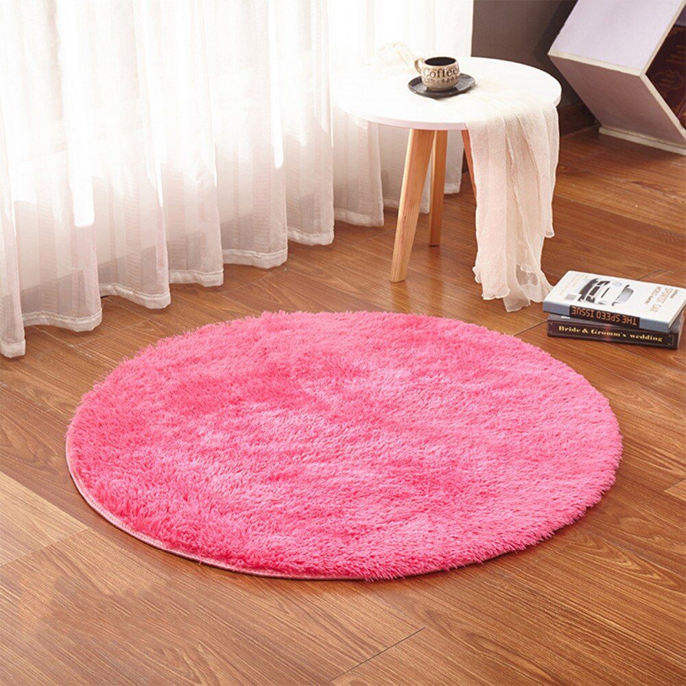 RULDGEE Fluffy Round Alfombra for Living Room Faux Fur Carpet Kids Bedroom Plush Shaggy Computer Chair Upholstery Area Rug mats RULDGEE Fluffy Round Alfombra for Living Room Faux Fur Carpet Kids Bedroom Plush Shaggy Computer Chair Upholstery Area Rug mats