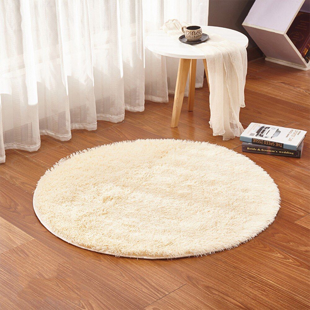RULDGEE Fluffy Round Alfombra for Living Room Faux Fur Carpet Kids Bedroom Plush Shaggy Computer Chair Upholstery Area Rug mats RULDGEE Fluffy Round Alfombra for Living Room Faux Fur Carpet Kids Bedroom Plush Shaggy Computer Chair Upholstery Area Rug mats