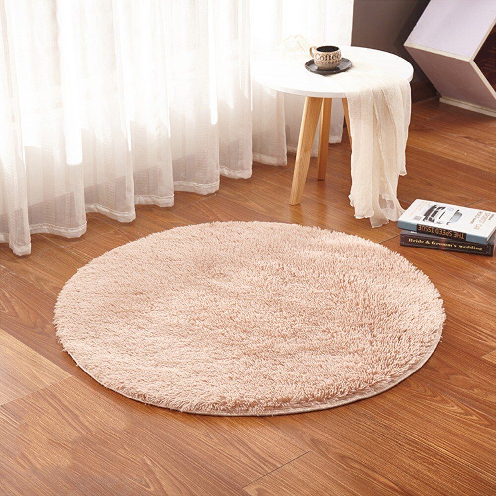 RULDGEE Fluffy Round Alfombra for Living Room Faux Fur Carpet Kids Bedroom Plush Shaggy Computer Chair Upholstery Area Rug mats RULDGEE Fluffy Round Alfombra for Living Room Faux Fur Carpet Kids Bedroom Plush Shaggy Computer Chair Upholstery Area Rug mats