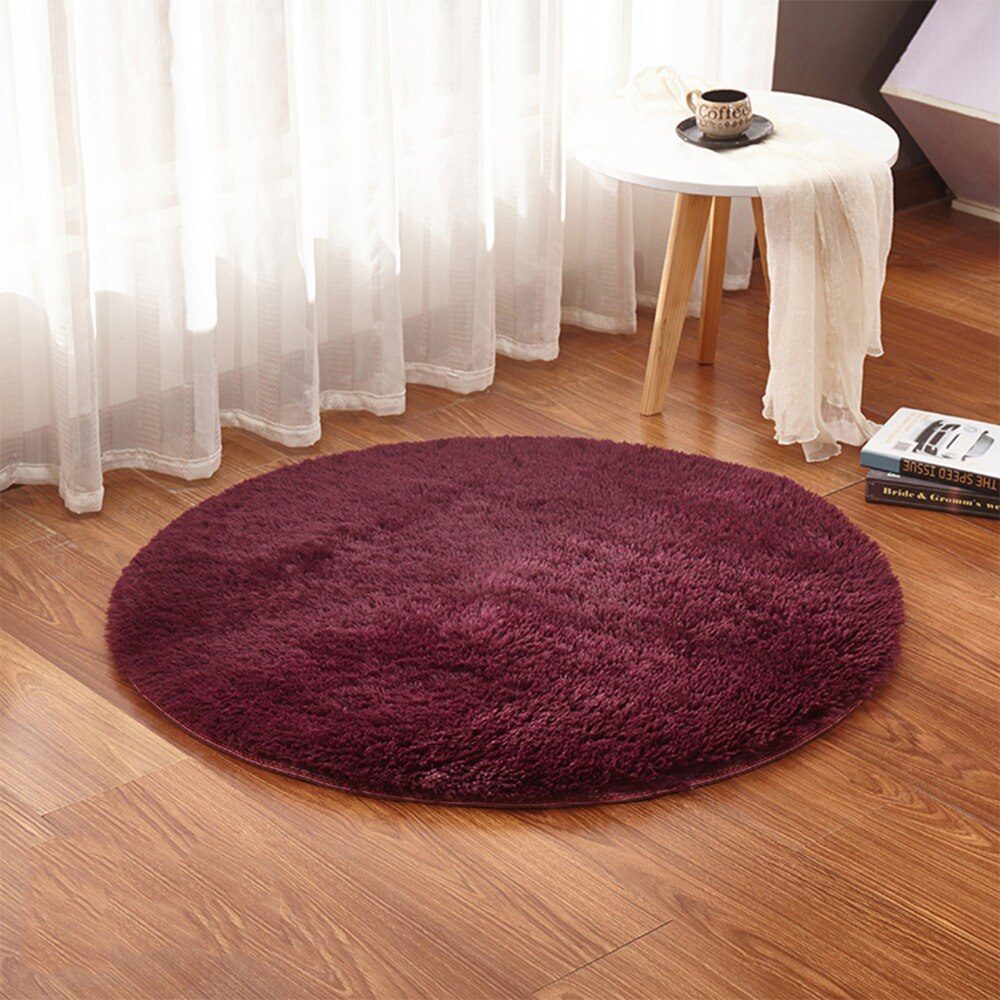 RULDGEE Fluffy Round Alfombra for Living Room Faux Fur Carpet Kids Bedroom Plush Shaggy Computer Chair Upholstery Area Rug mats RULDGEE Fluffy Round Alfombra for Living Room Faux Fur Carpet Kids Bedroom Plush Shaggy Computer Chair Upholstery Area Rug mats