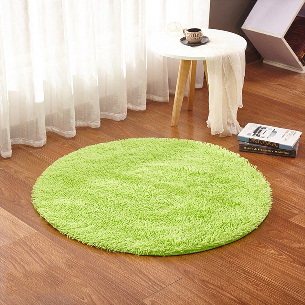RULDGEE Fluffy Round Alfombra for Living Room Faux Fur Carpet Kids Bedroom Plush Shaggy Computer Chair Upholstery Area Rug mats RULDGEE Fluffy Round Alfombra for Living Room Faux Fur Carpet Kids Bedroom Plush Shaggy Computer Chair Upholstery Area Rug mats