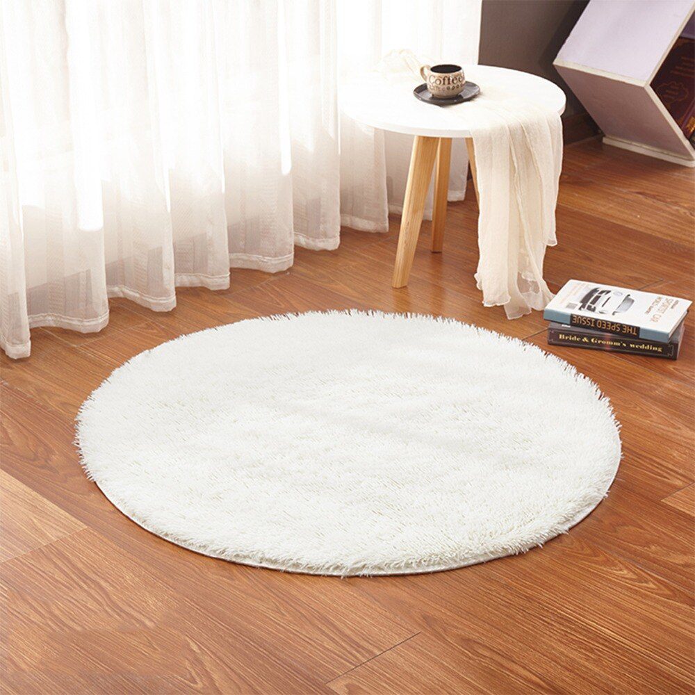 RULDGEE Fluffy Round Alfombra for Living Room Faux Fur Carpet Kids Bedroom Plush Shaggy Computer Chair Upholstery Area Rug mats RULDGEE Fluffy Round Alfombra for Living Room Faux Fur Carpet Kids Bedroom Plush Shaggy Computer Chair Upholstery Area Rug mats