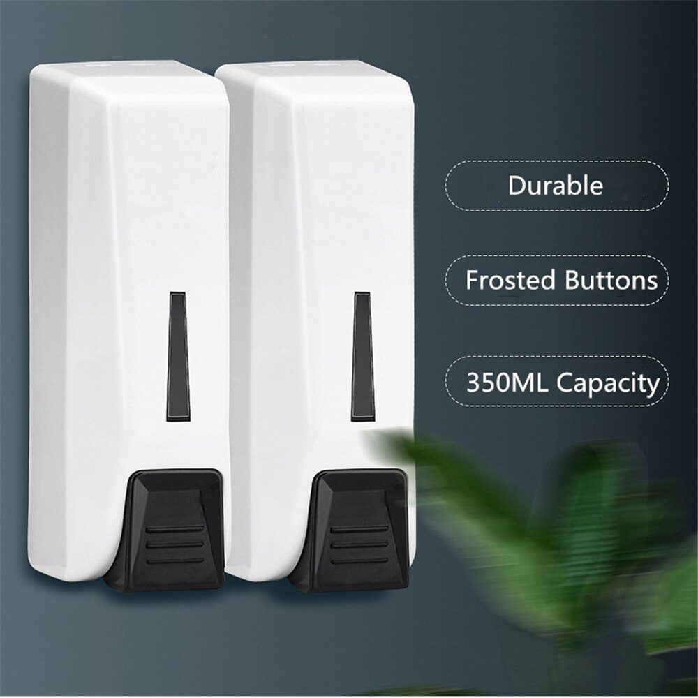 Single/Double/Triple 350ml Soap Dispenser Wall-mount Shower Bath Shampoo Dispenser Liquid Soap Container Bathroom Accessories