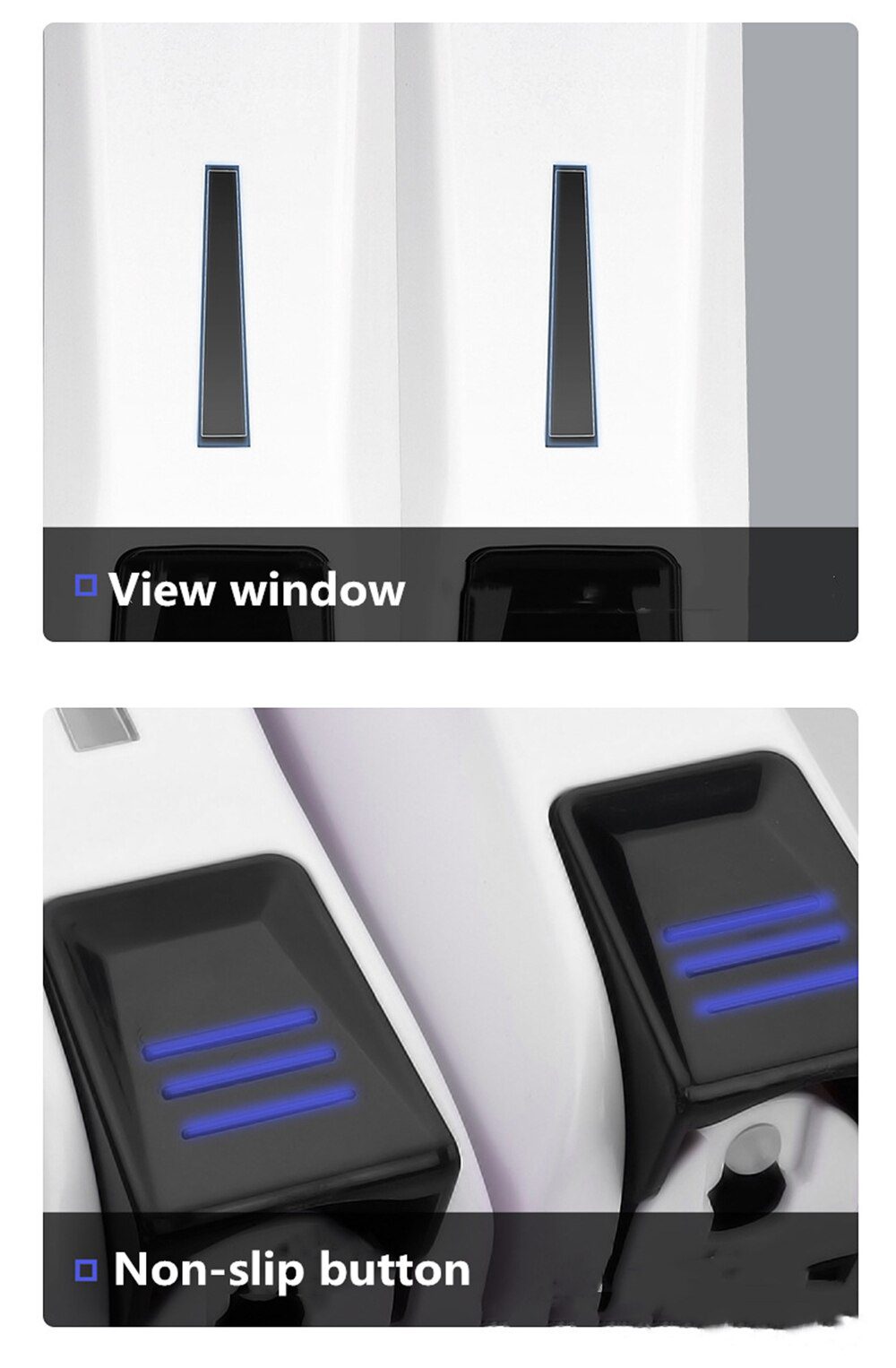 Single/Double/Triple 350ml Soap Dispenser Wall-mount Shower Bath Shampoo Dispenser Liquid Soap Container Bathroom Accessories