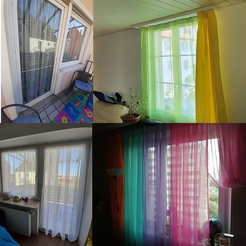 Rideau European American Tulle Curtains For Living Room Window Screening Solid Door Drape Wedding Party Decoration Panel Sheers