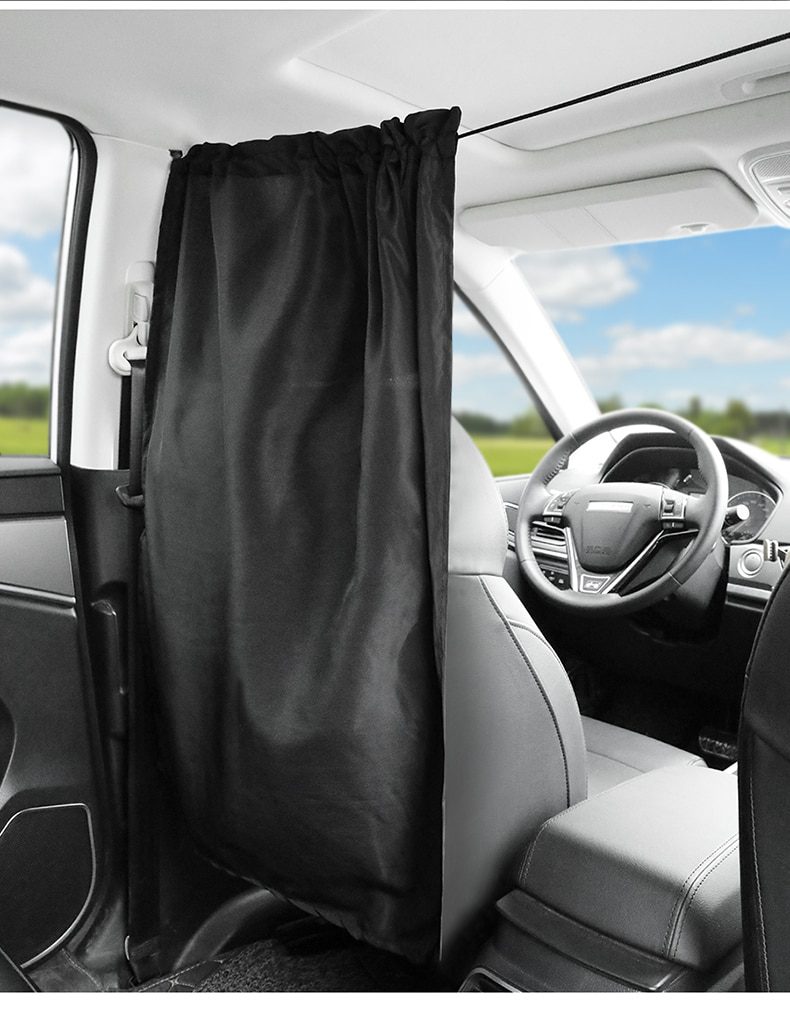 Car Isolation Curtain Sealed Taxi Cab Partition Protection And Commercial vehicle air-conditioning sunshade and privacy curtain