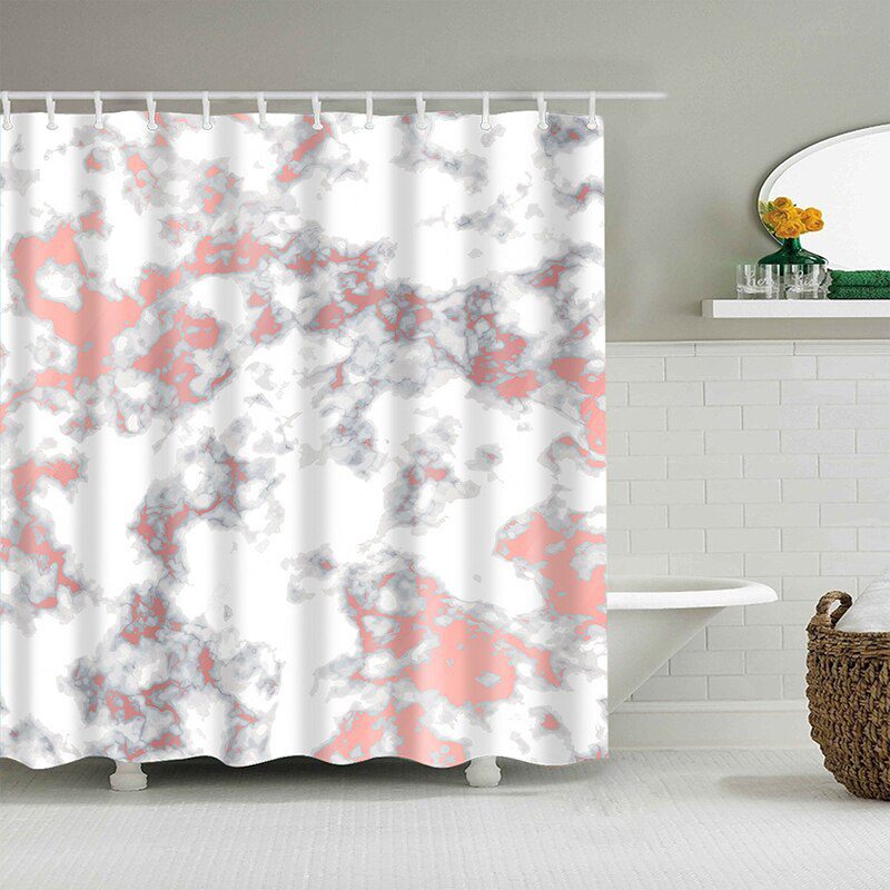YOMDID Marble Pattern Bath curtain Waterproof Shower Curtains Geometric Bath Screen Printed Curtain for Bathroom Gift Navidad YOMDID Marble Pattern Bath curtain Waterproof Shower Curtains Geometric Bath Screen Printed Curtain for Bathroom Gift Navidad
