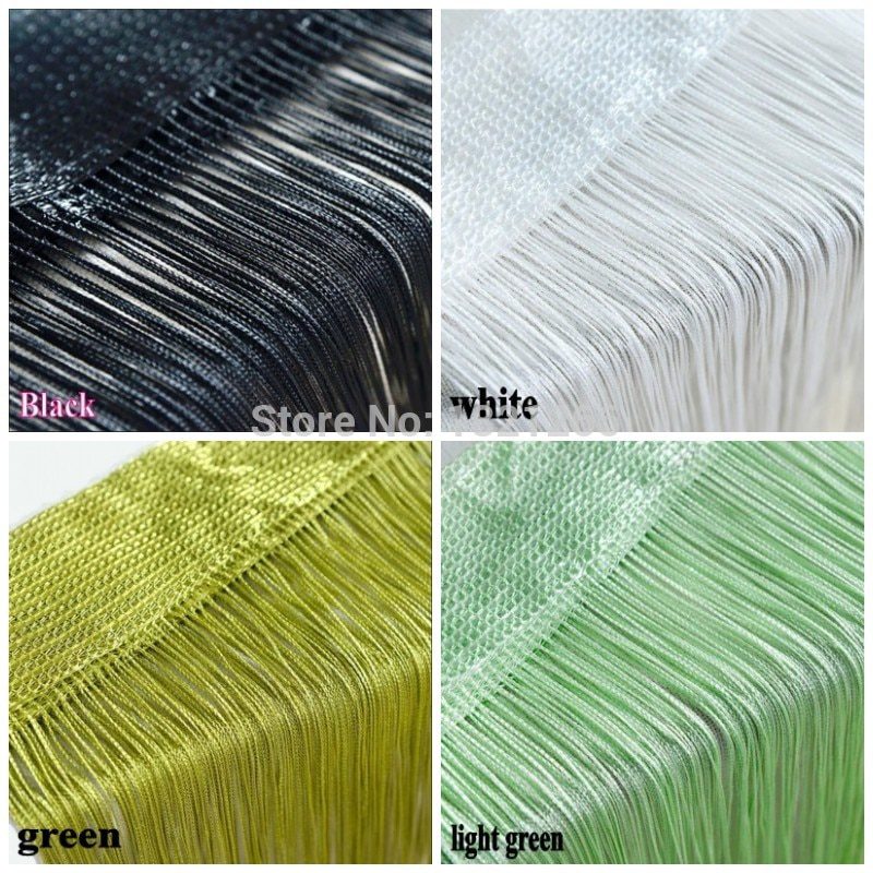 300x260cm Solid color Curtains Stripe White Blank Gray Classic Line Curtain Window Blind Valance Room Divider Door Decorative