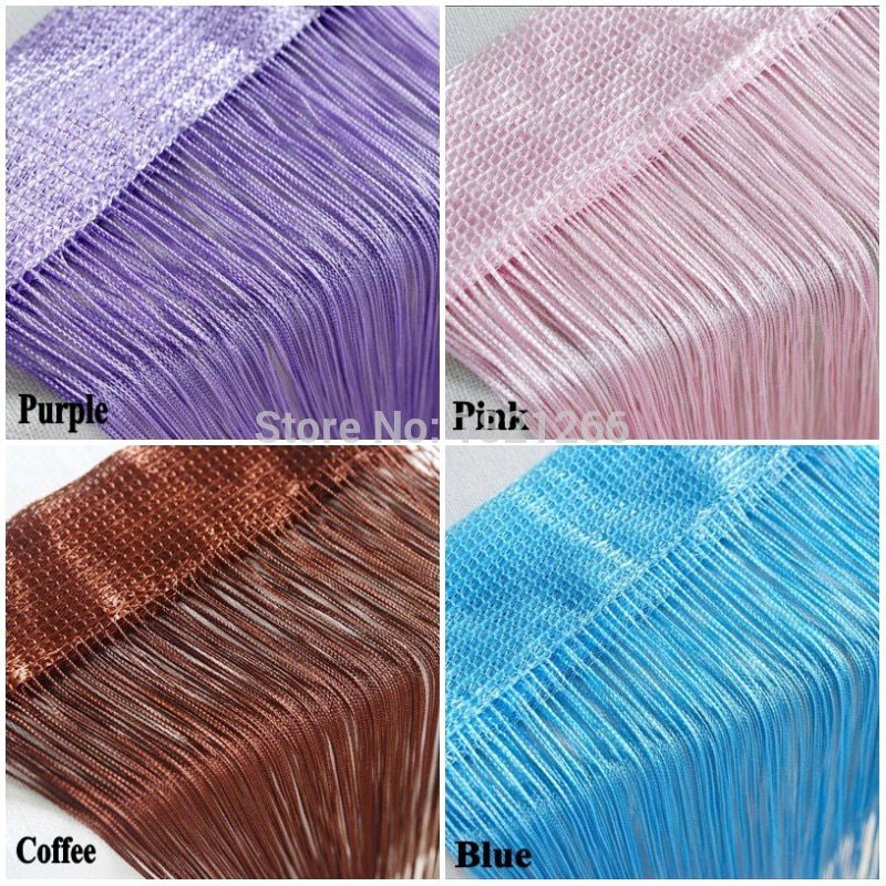 300x260cm Solid color Curtains Stripe White Blank Gray Classic Line Curtain Window Blind Valance Room Divider Door Decorative