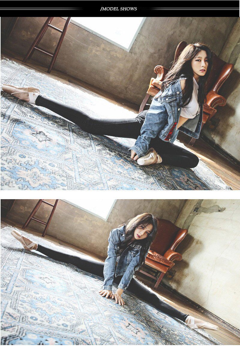 BIVIGAOS Women Jeans Pencil Pants Sand Washed Stretch Jeans Leggings Korean Pocket Red Line Leggings Magic Black Gray Jeggings