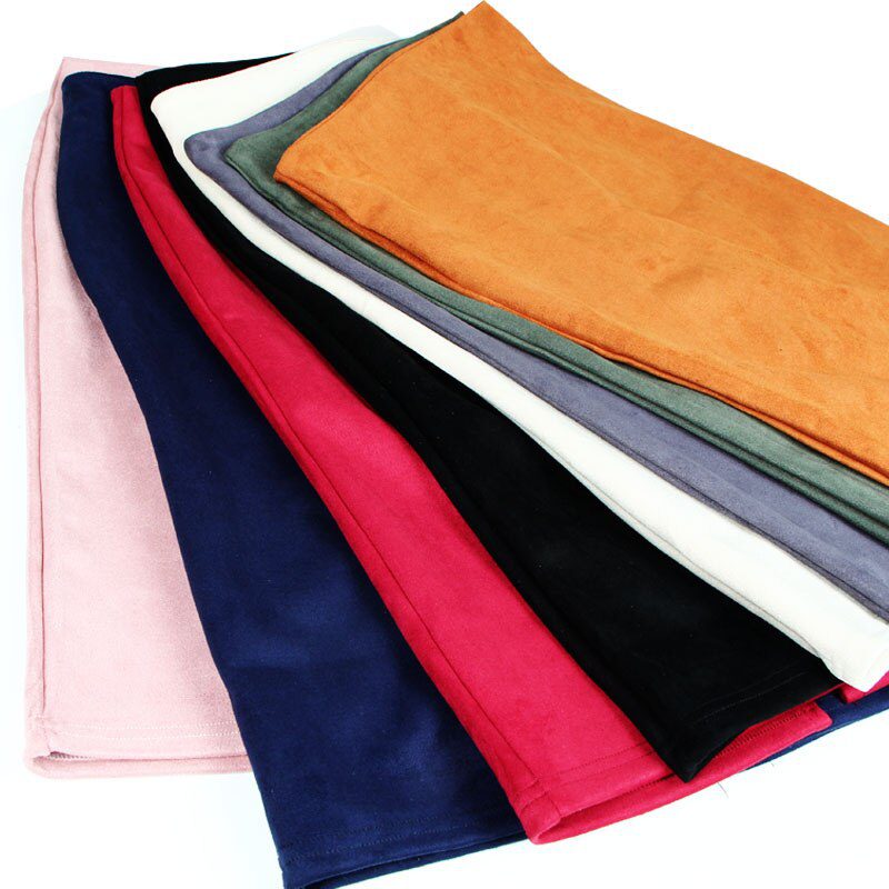 Sexy Multi Color Suede Midi Pencil Skirt Women 2018 Fashion Elastic High Waist Office Lady Bodycon Skirts Saias Sexy Multi Color Suede Midi Pencil Skirt Women 2018 Fashion Elastic High Waist Office Lady Bodycon Skirts Saias