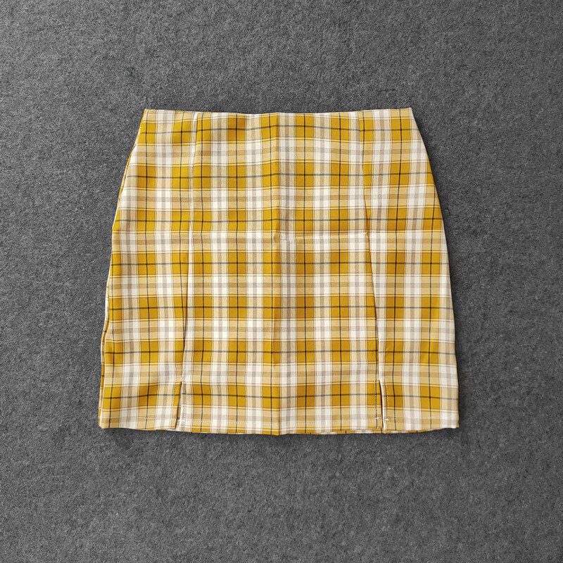 Summer Harajuku Plaid Pencil Skirts Womens High Waist Mini Skirts Lining With Shorts 2020 korean Streetwear Vintage Sexy Skirt Summer Harajuku Plaid Pencil Skirts Womens High Waist Mini Skirts Lining With Shorts 2020 korean Streetwear Vintage Sexy Skirt