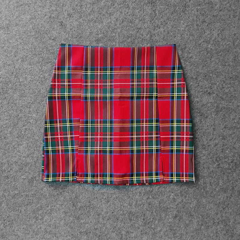 Summer Harajuku Plaid Pencil Skirts Womens High Waist Mini Skirts Lining With Shorts 2020 korean Streetwear Vintage Sexy Skirt Summer Harajuku Plaid Pencil Skirts Womens High Waist Mini Skirts Lining With Shorts 2020 korean Streetwear Vintage Sexy Skirt