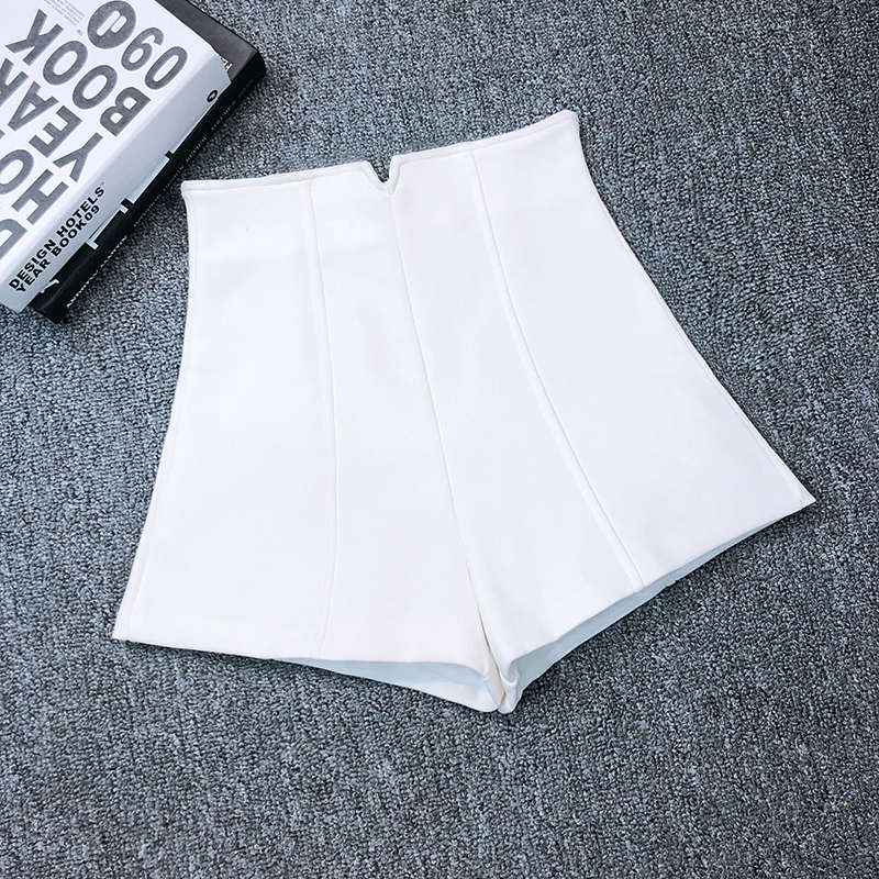 White Black Stretch Suit Shorts Women New Mini Short Femme High Waist Shorts Women Hotpants Elegant Wide Leg Summer Shorts C5378 White Black Stretch Suit Shorts Women New Mini Short Femme High Waist Shorts Women Hotpants Elegant Wide Leg Summer Shorts C5378