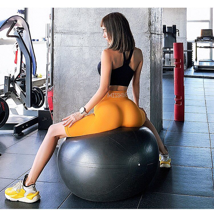 BIVIGAOS Summer High Waist Sport Shorts Women Quick-Drying Elastic Running Fitness Knee Length Biker Shorts Sexy Workout Shorts