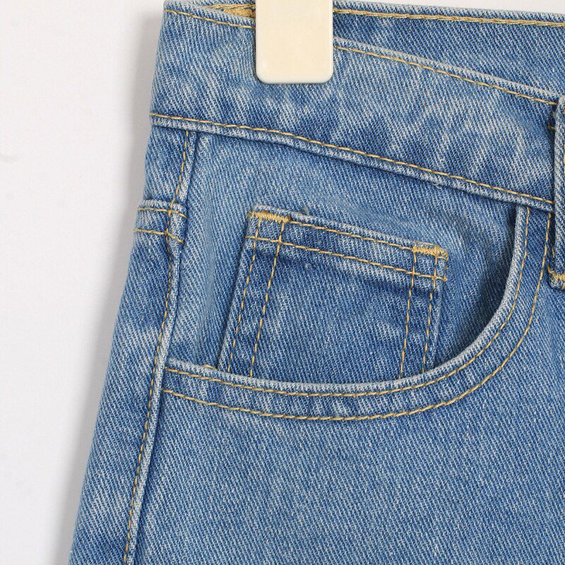 Wixra Basic Jeans Soft Pants Harem Female Straight All Match High Waist Femme Long Denim Pants For Women Plus Size