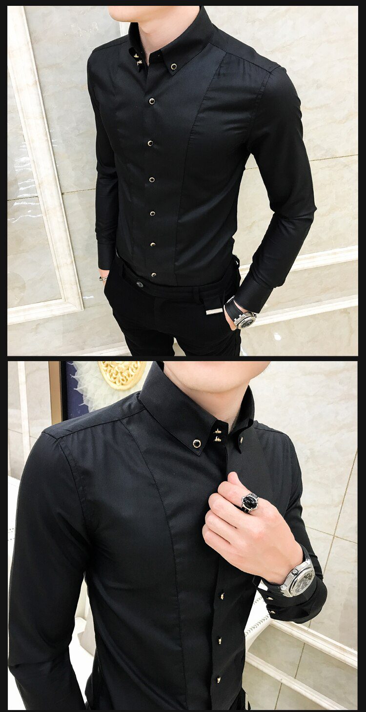 British Style Shirts for Men Fashion Men Clothing 2021 Summer Half Sleeve Men Casual Shirts Slim Fit camisas para hombre 3XL-M