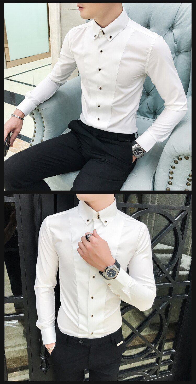 British Style Shirts for Men Fashion Men Clothing 2021 Summer Half Sleeve Men Casual Shirts Slim Fit camisas para hombre 3XL-M