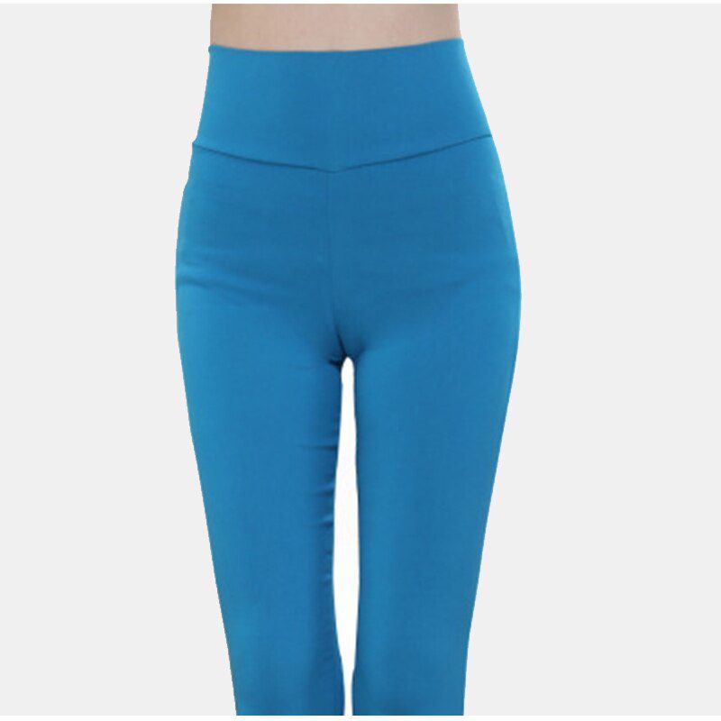 High Waist Women's Pants Woman Harajuku Leggings White Black Stretch Trousers for Women Spring Pencil Pants Female Plus Size