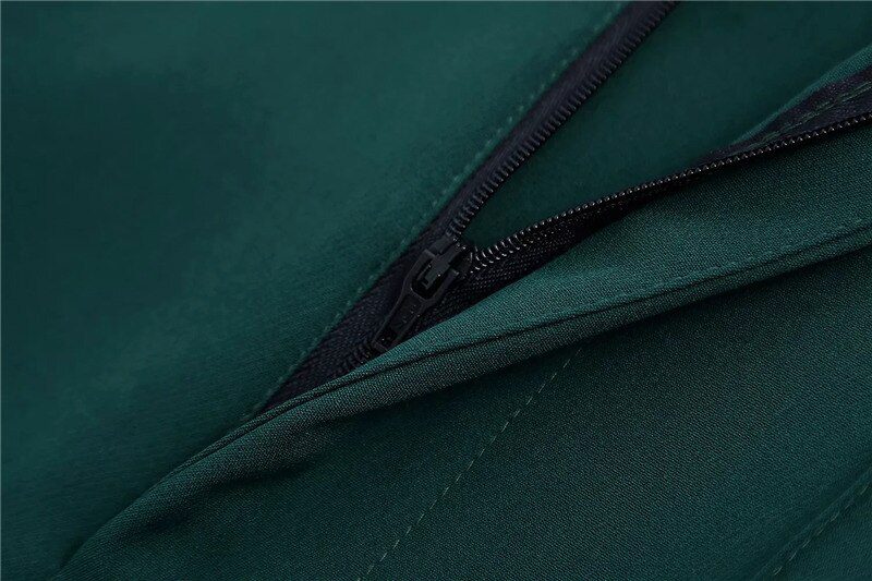 TRAF Women Fashion Office Wear Side Pockets Straight Pants Vintage High Waist Zipper Fly Female Trousers Mujer