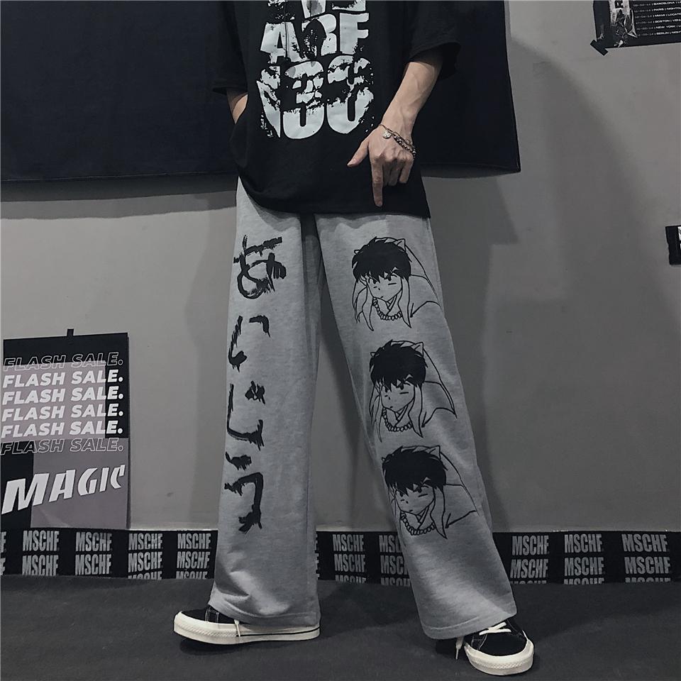 Harajuku woman pants Japanese pattern hip hop pants for women wide leg pant women men jogger women pants casual Oversize pants Harajuku woman pants Japanese pattern hip hop pants for women wide leg pant women men jogger women pants casual Oversize pants