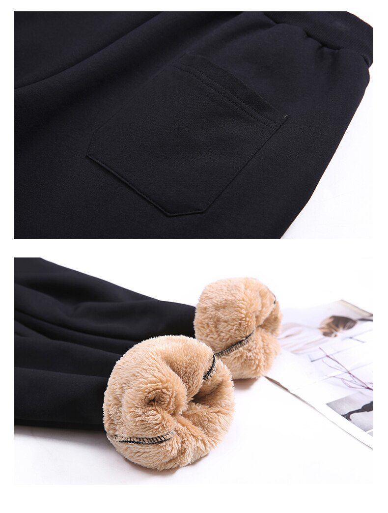 Women Winter Thick Lambskin Cashmere Pants Warm Female Casual Cotton Pants Loose Harlan Long Trousers Plus Size S-5XL 3XL 4XL