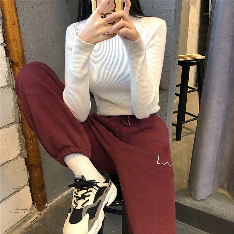 Harem Pants Women Casual Loose Korean Style Thick Sweatpants Autumn Winter Fashion New Trousers Femme
