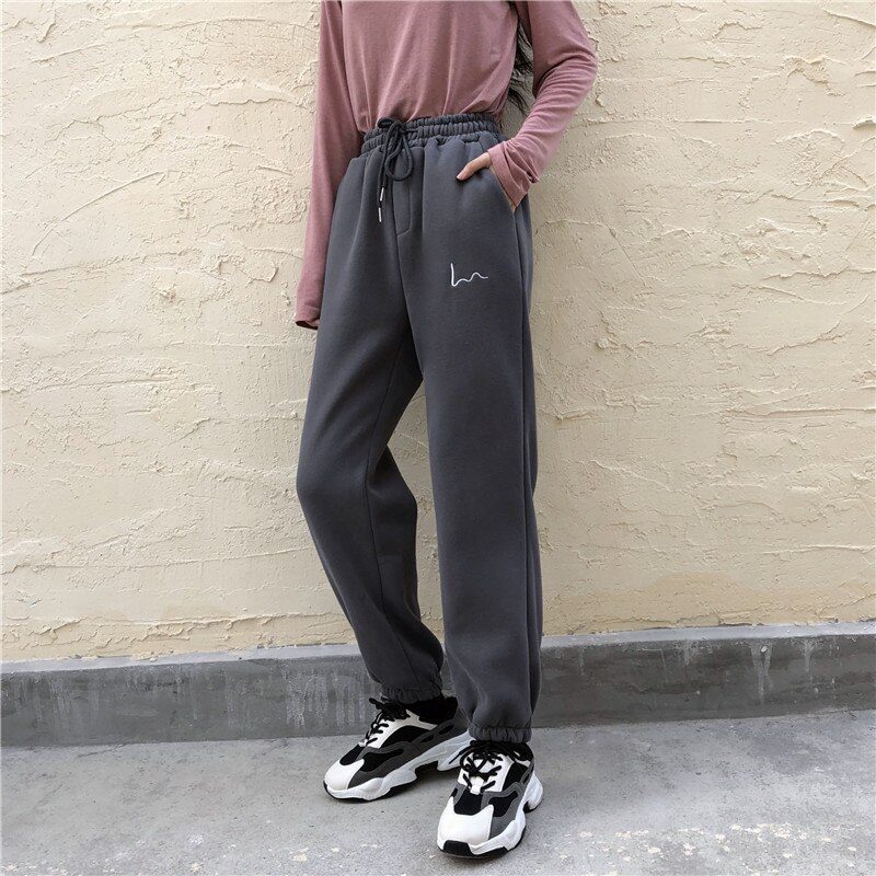 Harem Pants Women Casual Loose Korean Style Thick Sweatpants Autumn Winter Fashion New Trousers Femme