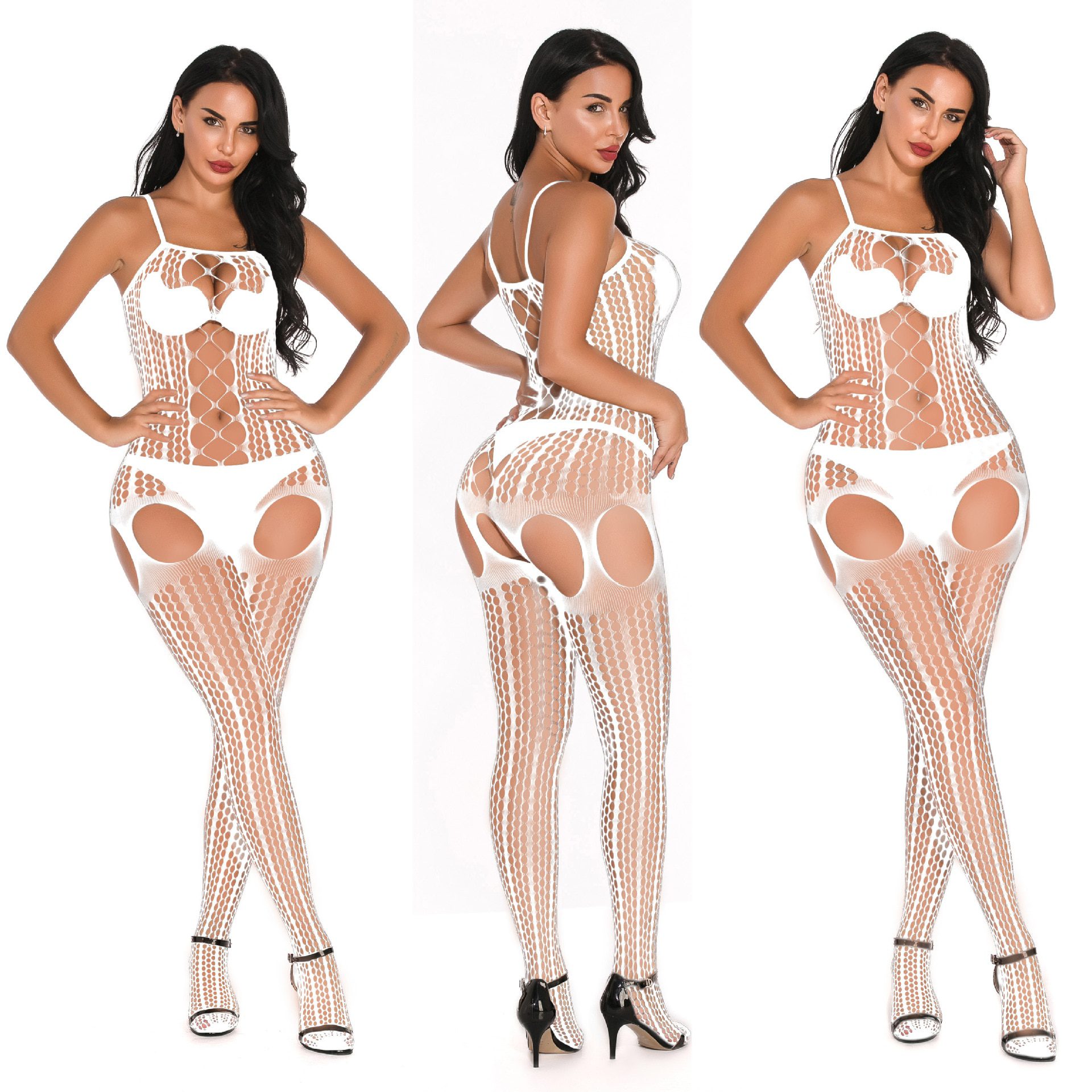 Tight Hot Sexy Lingerie Women Teddy Intimate Sexy Costumes Elastic Erotic Sex Underwear Nightgown Sleepwear Slips Latex Solid