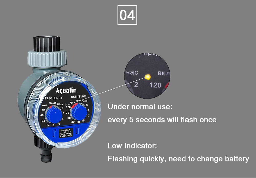 Garden Water Timer Ball Valve Automatic Electronic Watering Timer Home Garden Irrigation Timer Controller System #21025