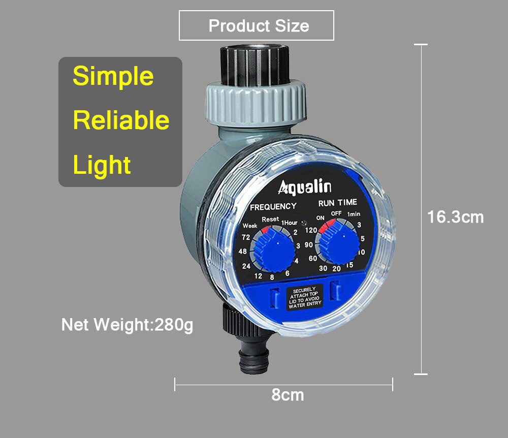 Garden Water Timer Ball Valve Automatic Electronic Watering Timer Home Garden Irrigation Timer Controller System #21025