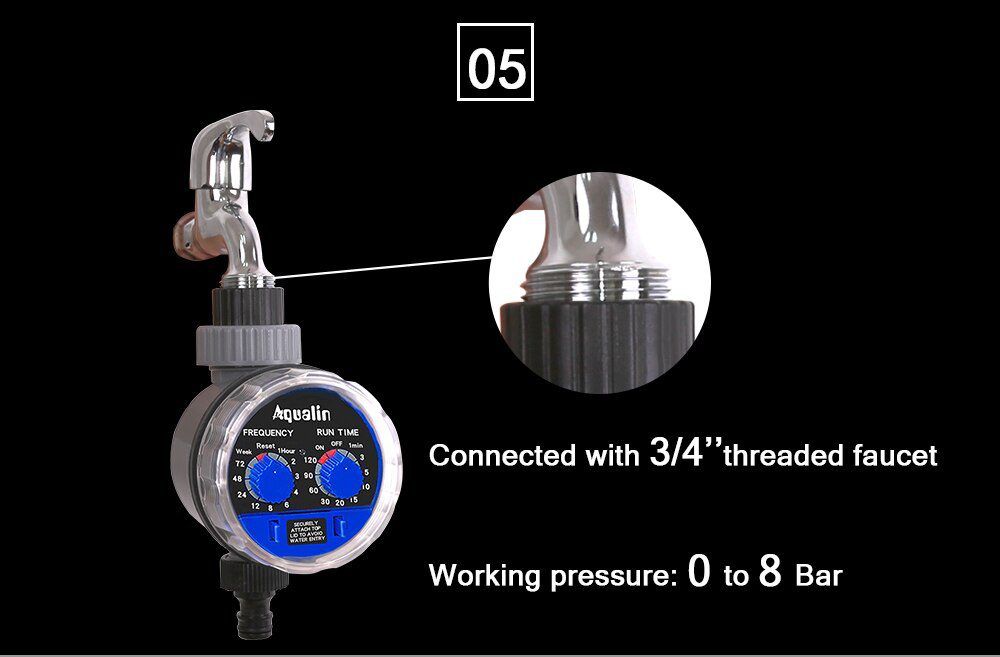 Garden Water Timer Ball Valve Automatic Electronic Watering Timer Home Garden Irrigation Timer Controller System #21025