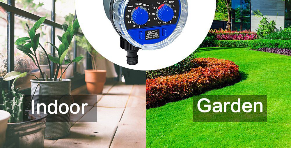 Garden Water Timer Ball Valve Automatic Electronic Watering Timer Home Garden Irrigation Timer Controller System #21025