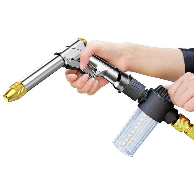 Portable High-pressure Water Gun For Cleaning Car Wash Machine Garden Watering Hose Nozzle Sprinkler Foam Water Gun dropshipping