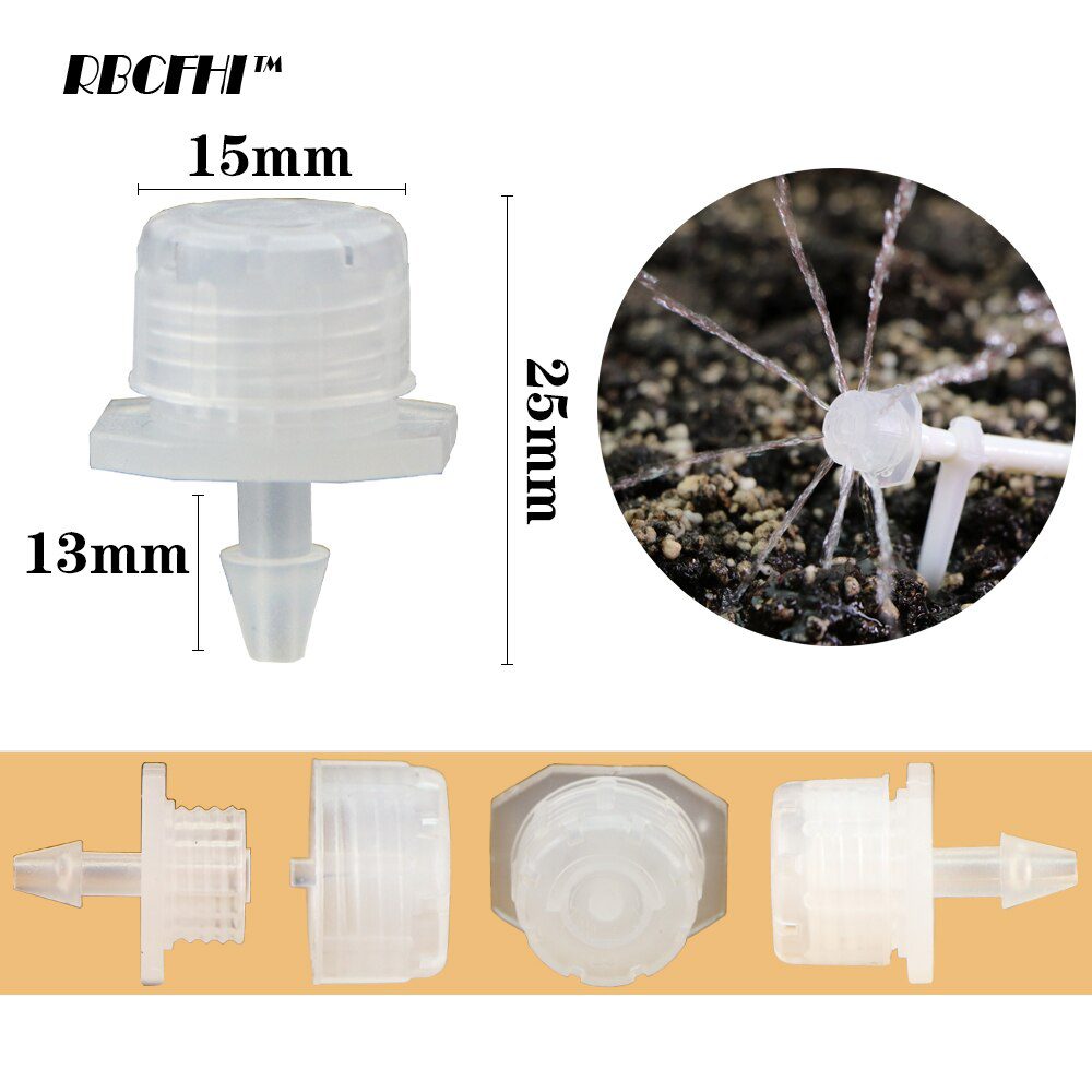50-800PCS Garden Adjustable Nozzles Drip Irrigation Watering Sprinkler 1/4'' Anti-Clogging Dripper Emitter Flower Beds Vegetable 50-800PCS Garden Adjustable Nozzles Drip Irrigation Watering Sprinkler 1/4'' Anti-Clogging Dripper Emitter Flower Beds Vegetable
