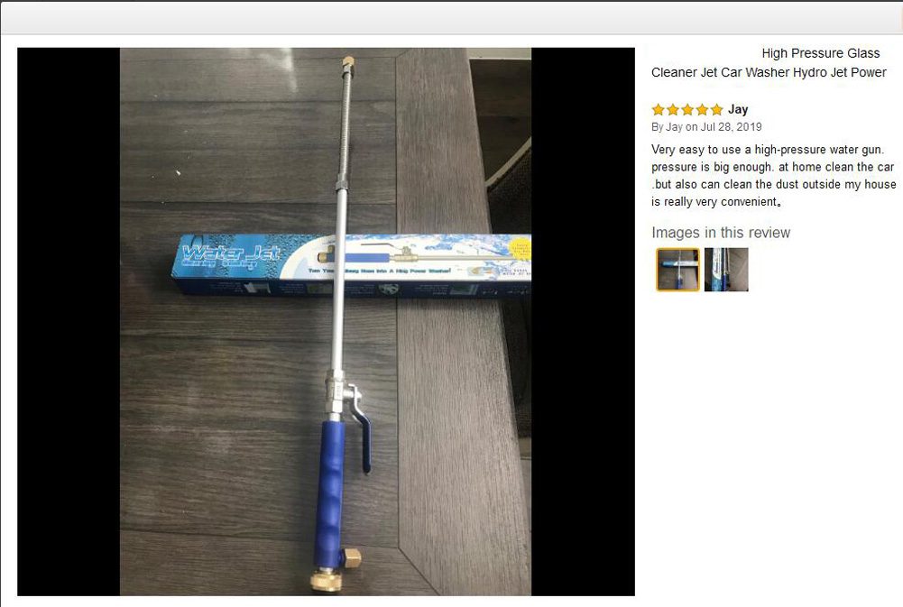 Meijuner Car High Pressure Water Gun 46cm Jet Garden Washer Hose Wand Nozzle Sprayer Watering Spray Sprinkler Cleaning Tool