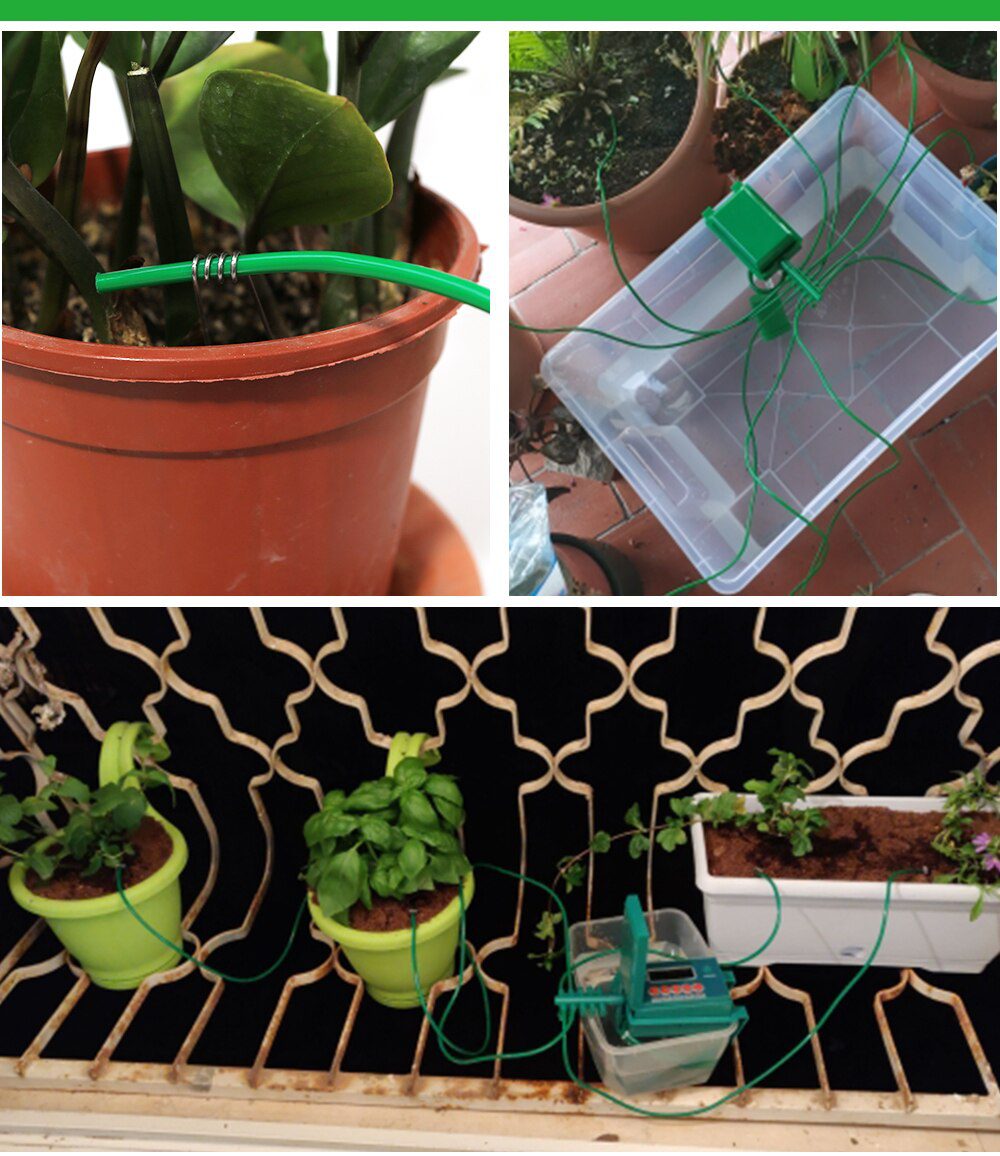 Automatic Micro Home Drip Irrigation Watering Kits System Sprinkler with Smart Controller for Garden,Bonsai Indoor Use #22018