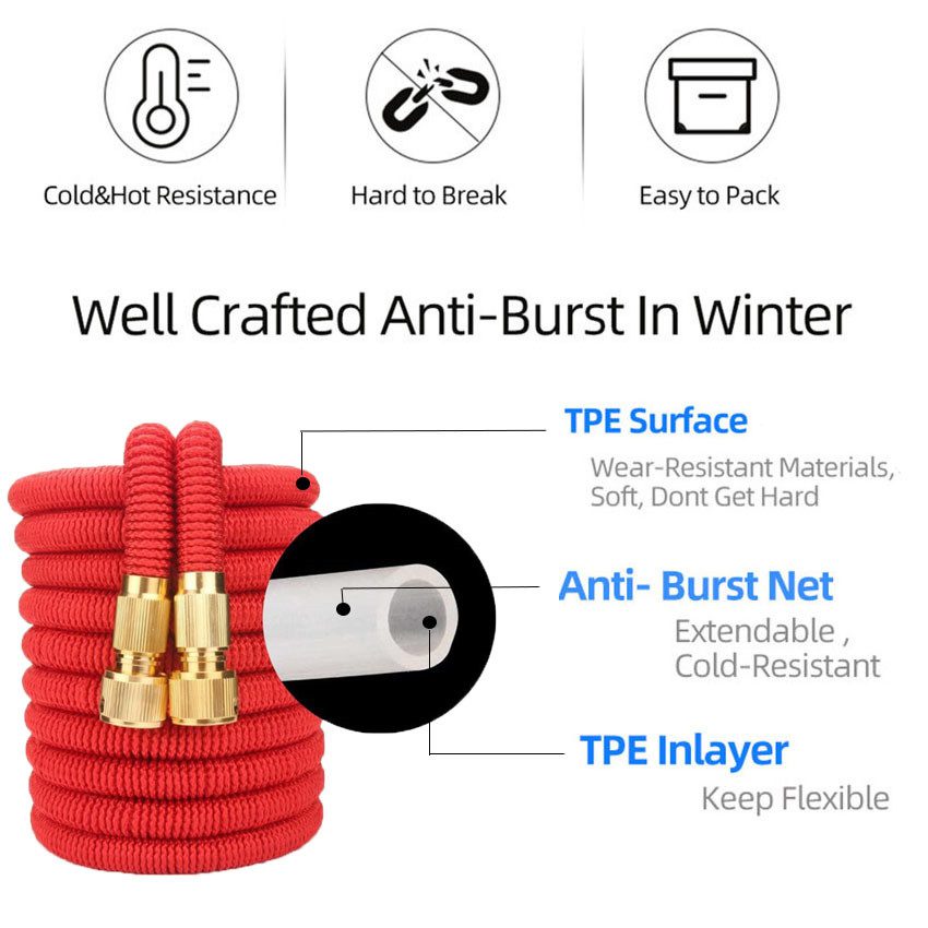 Home Garden Water Hose Expandable Watering Hose High Pressure Car Wash Flexible Magic Hose Pipe Garden Irrigation Tools