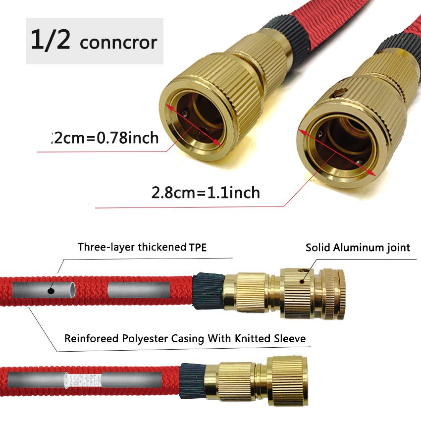 Home Garden Water Hose Expandable Watering Hose High Pressure Car Wash Flexible Magic Hose Pipe Garden Irrigation Tools