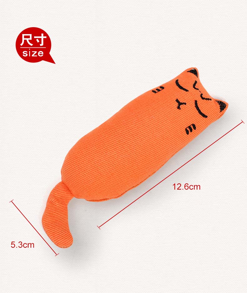 Teeth Grinding Catnip Toys Funny Interactive Plush Cat Toy
